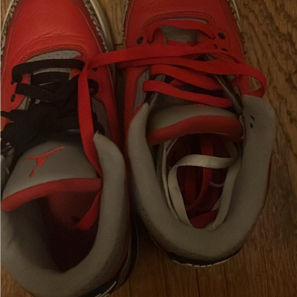 Kids Red and Gray Sneakers